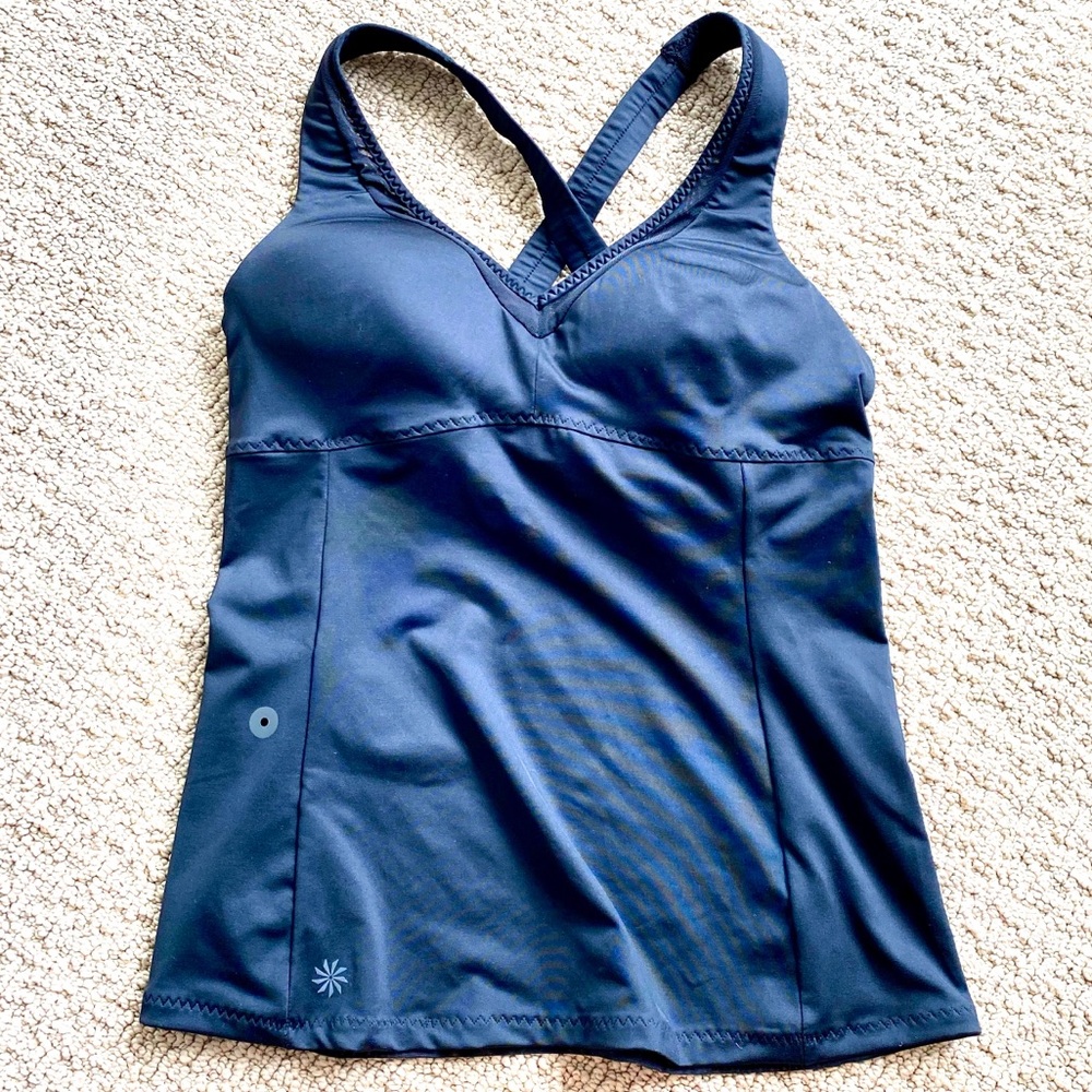 Black Athleta Padded Workout Tank